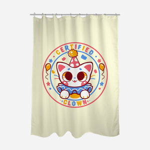 Certified Clown Cat-None-Polyester-Shower Curtain-TechraNova