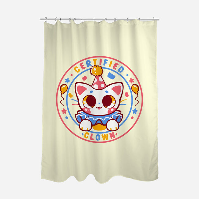 Certified Clown Cat-None-Polyester-Shower Curtain-TechraNova