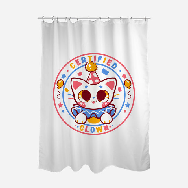 Certified Clown Cat-None-Polyester-Shower Curtain-TechraNova