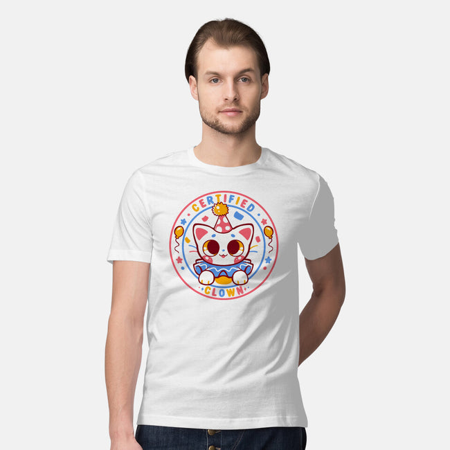 Certified Clown Cat-Mens-Premium-Tee-TechraNova