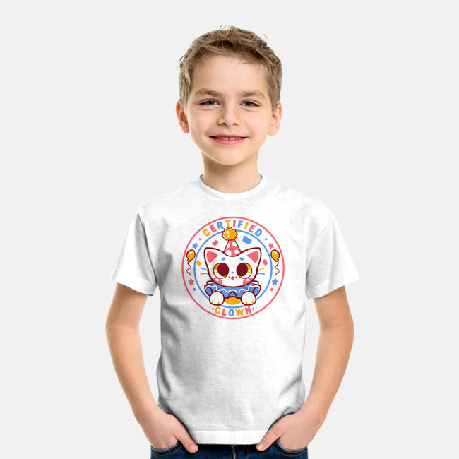 Certified Clown Cat-Youth-Basic-Tee-TechraNova