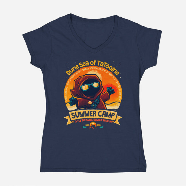 Dune Sea Summer Camp-Womens-V-Neck-Tee-teesgeex