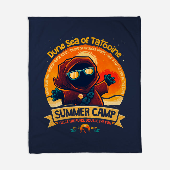 Dune Sea Summer Camp-None-Fleece-Blanket-teesgeex