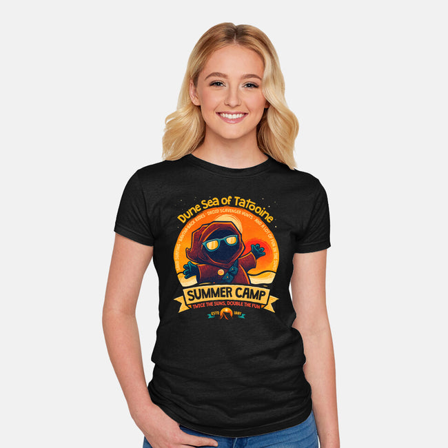 Dune Sea Summer Camp-Womens-Fitted-Tee-teesgeex