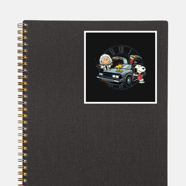 Time Travel Buddies-None-Glossy-Sticker-glitchygorilla