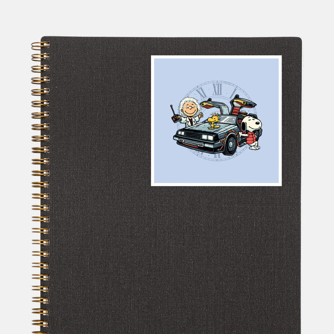Time Travel Buddies-None-Glossy-Sticker-glitchygorilla