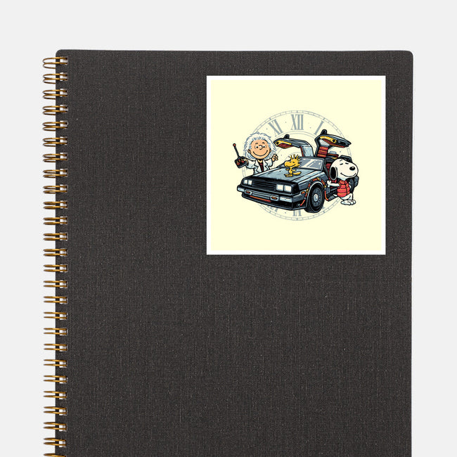 Time Travel Buddies-None-Glossy-Sticker-glitchygorilla