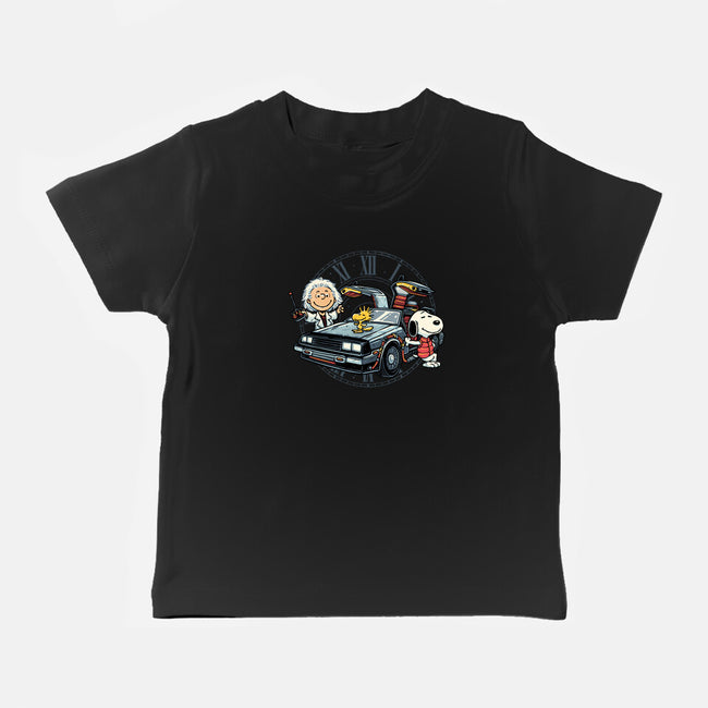 Time Travel Buddies-Baby-Basic-Tee-glitchygorilla