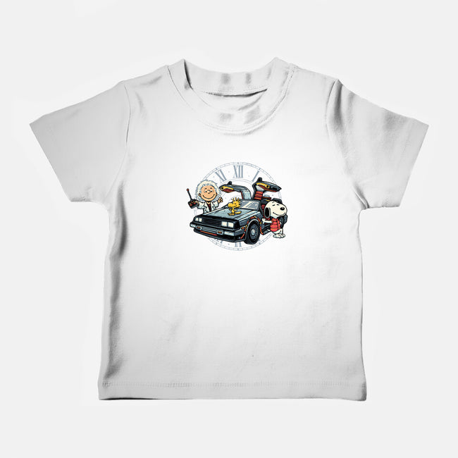 Time Travel Buddies-Baby-Basic-Tee-glitchygorilla