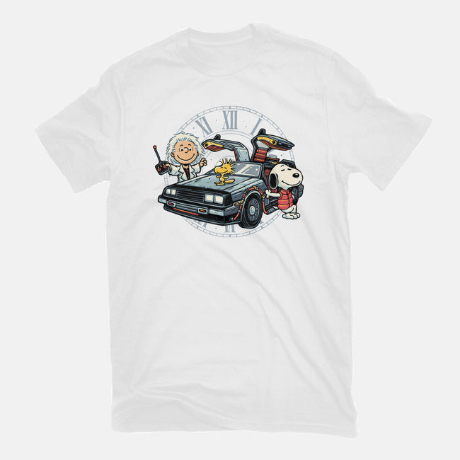 Time Travel Buddies-Womens-Basic-Tee-glitchygorilla