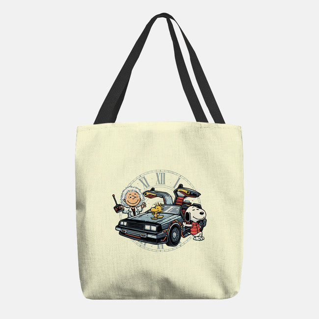 Time Travel Buddies-None-Basic Tote-Bag-glitchygorilla