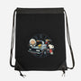 Time Travel Buddies-None-Drawstring-Bag-glitchygorilla