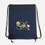 Time Travel Buddies-None-Drawstring-Bag-glitchygorilla