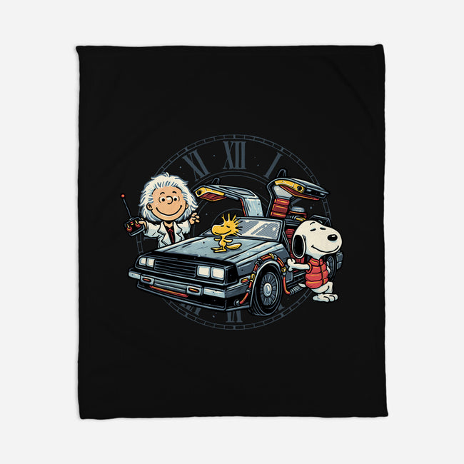 Time Travel Buddies-None-Fleece-Blanket-glitchygorilla