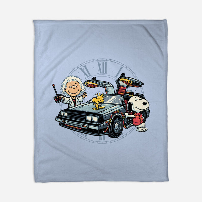 Time Travel Buddies-None-Fleece-Blanket-glitchygorilla