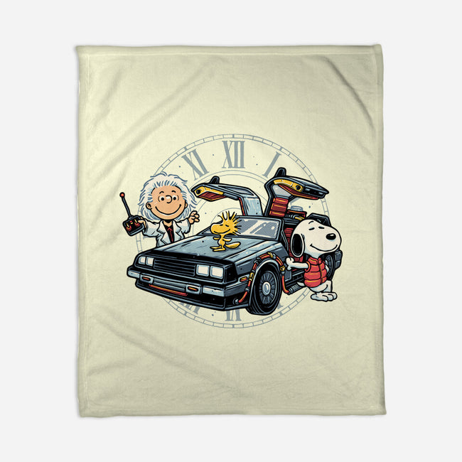 Time Travel Buddies-None-Fleece-Blanket-glitchygorilla