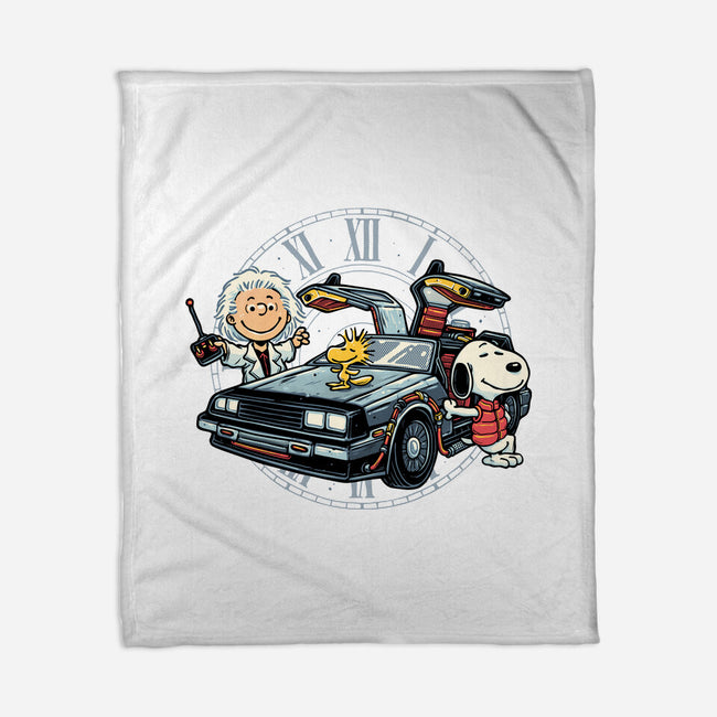 Time Travel Buddies-None-Fleece-Blanket-glitchygorilla