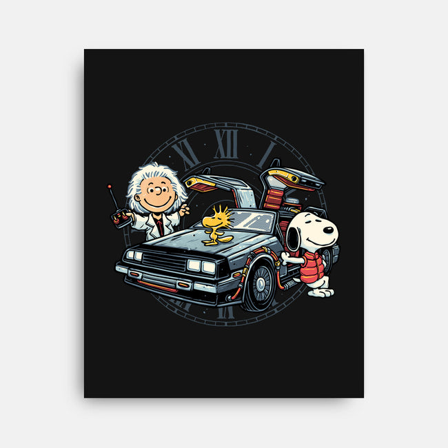 Time Travel Buddies-None-Stretched-Canvas-glitchygorilla