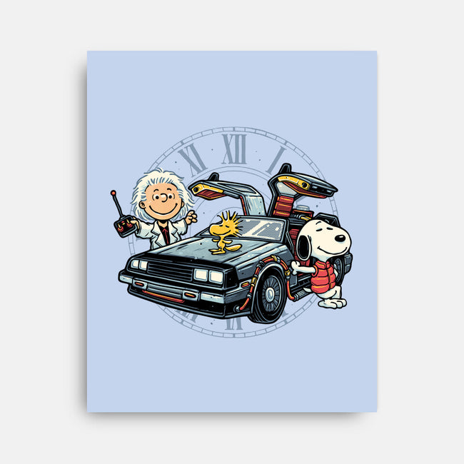 Time Travel Buddies-None-Stretched-Canvas-glitchygorilla