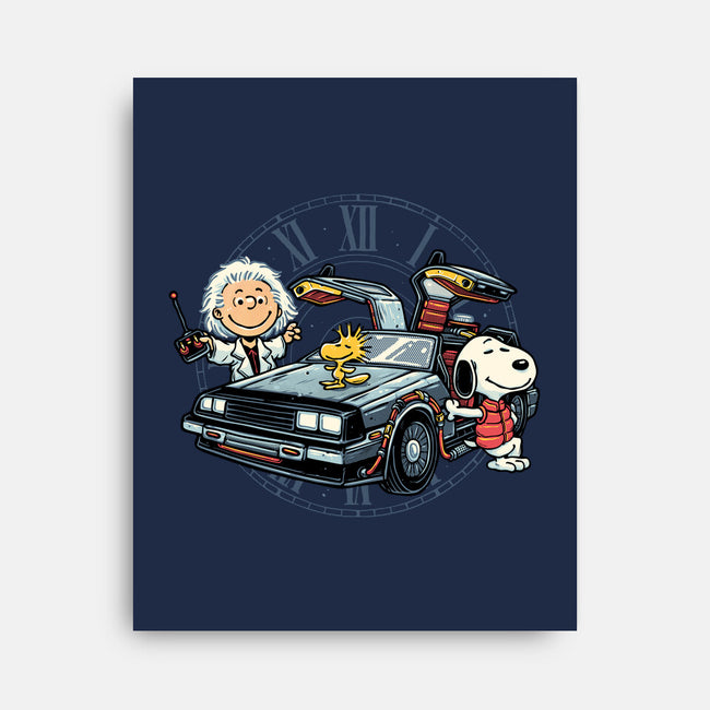 Time Travel Buddies-None-Stretched-Canvas-glitchygorilla