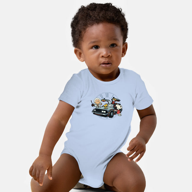 Time Travel Buddies-Baby-Basic-Onesie-glitchygorilla