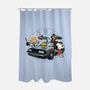 Time Travel Buddies-None-Polyester-Shower Curtain-glitchygorilla