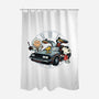 Time Travel Buddies-None-Polyester-Shower Curtain-glitchygorilla