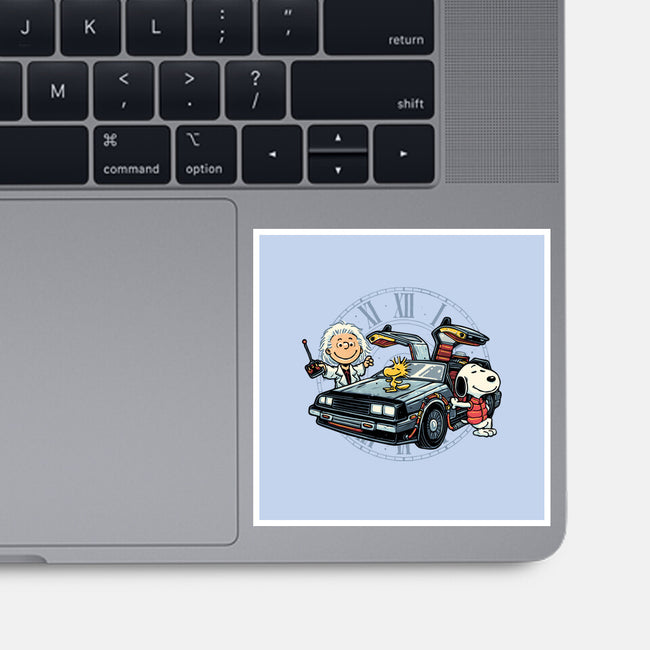Time Travel Buddies-None-Glossy-Sticker-glitchygorilla