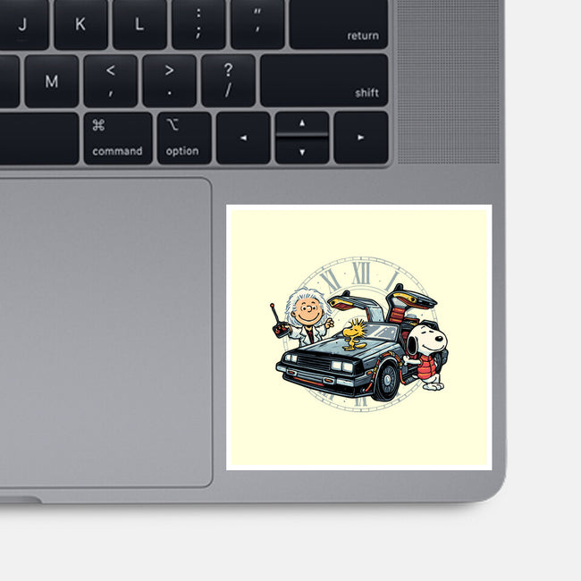 Time Travel Buddies-None-Glossy-Sticker-glitchygorilla