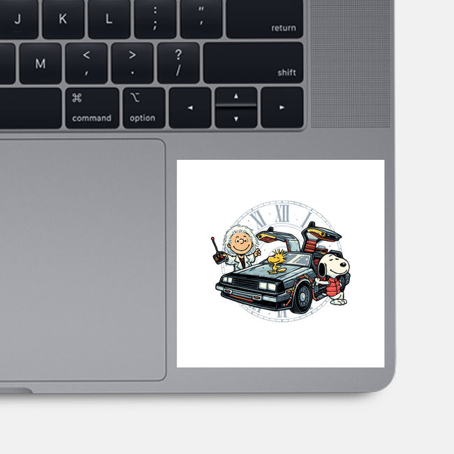 Time Travel Buddies-None-Glossy-Sticker-glitchygorilla