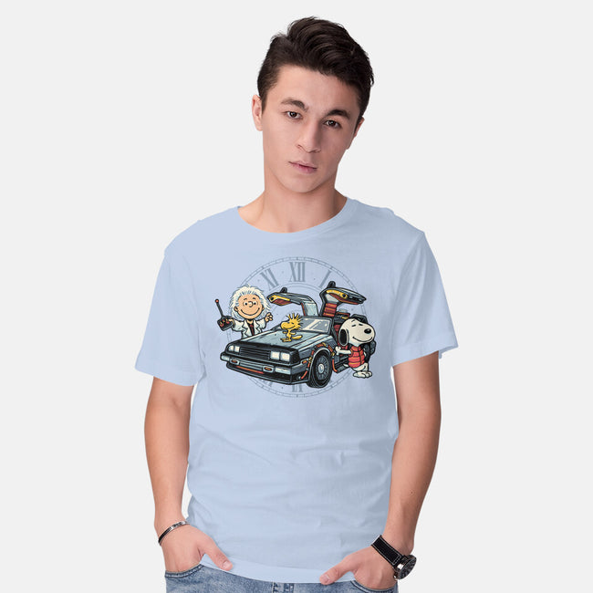 Time Travel Buddies-Mens-Basic-Tee-glitchygorilla