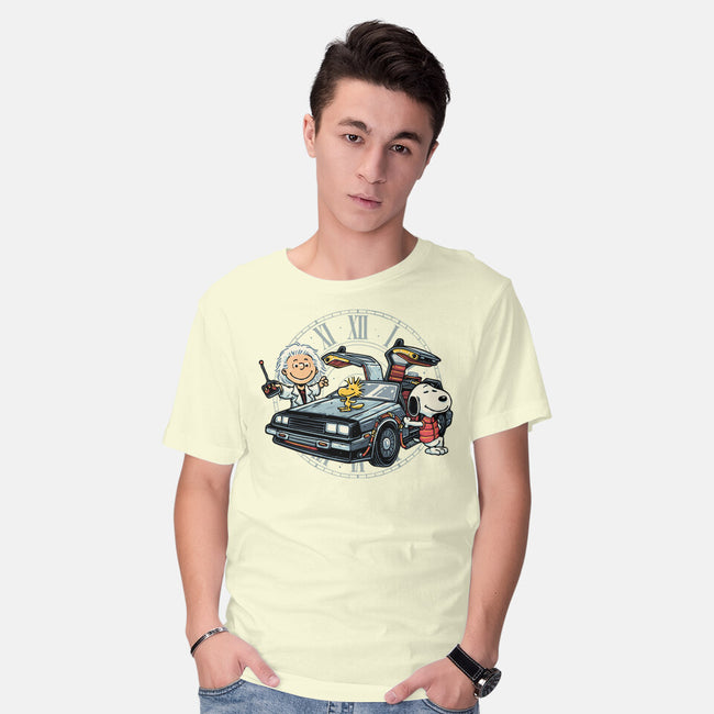 Time Travel Buddies-Mens-Basic-Tee-glitchygorilla