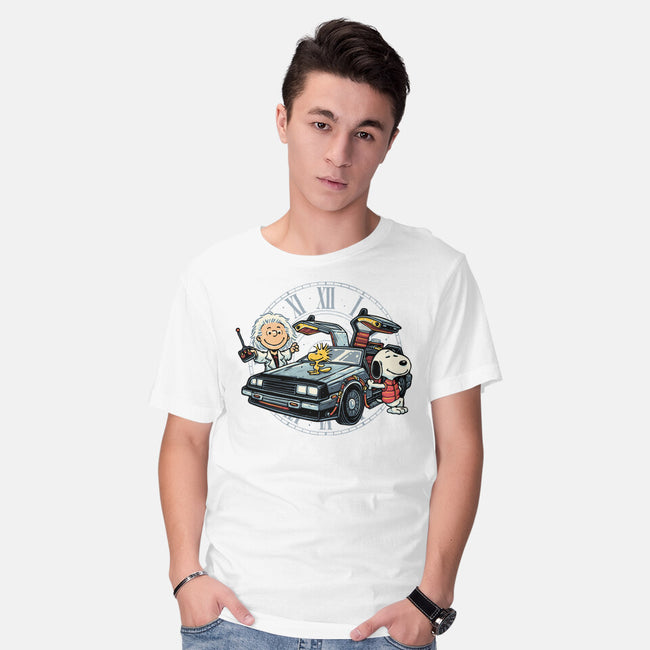 Time Travel Buddies-Mens-Basic-Tee-glitchygorilla