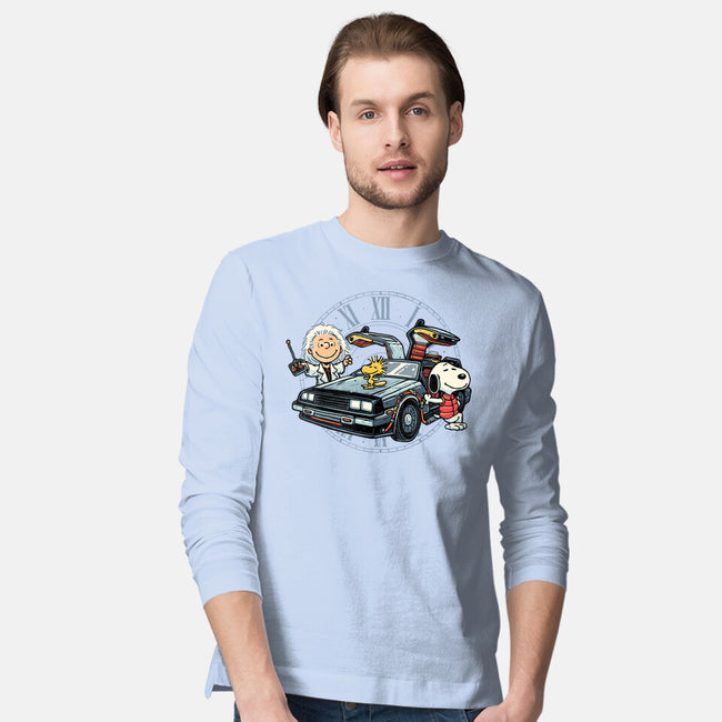 Time Travel Buddies-Mens-Long Sleeved-Tee-glitchygorilla