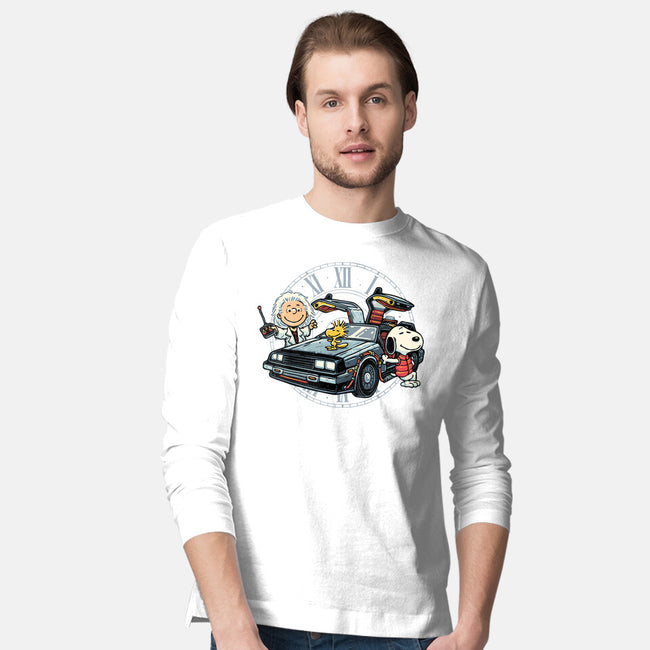 Time Travel Buddies-Mens-Long Sleeved-Tee-glitchygorilla