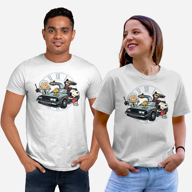 Time Travel Buddies-Unisex-Basic-Tee-glitchygorilla