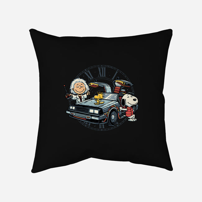 Time Travel Buddies-None-Removable Cover w Insert-Throw Pillow-glitchygorilla