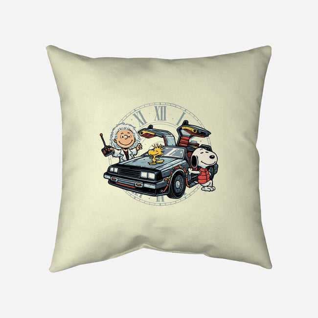 Time Travel Buddies-None-Removable Cover w Insert-Throw Pillow-glitchygorilla