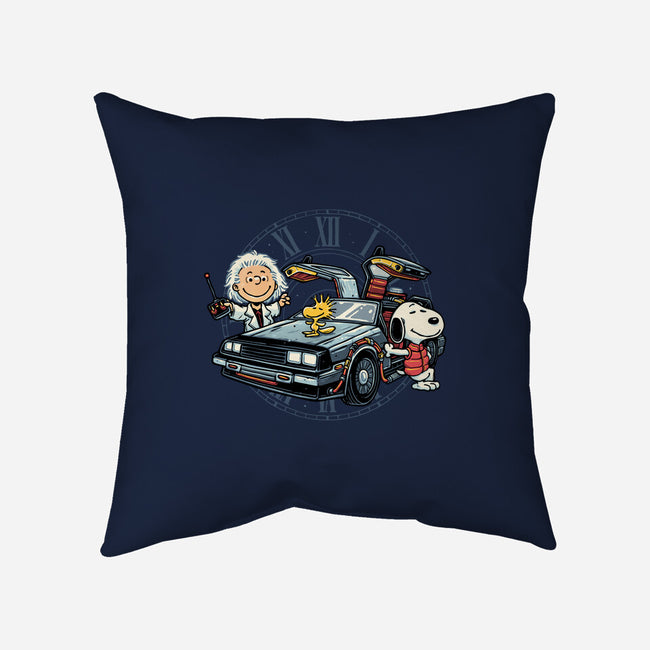 Time Travel Buddies-None-Removable Cover w Insert-Throw Pillow-glitchygorilla
