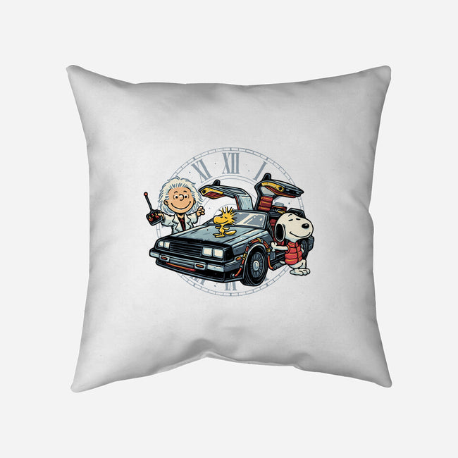 Time Travel Buddies-None-Removable Cover w Insert-Throw Pillow-glitchygorilla