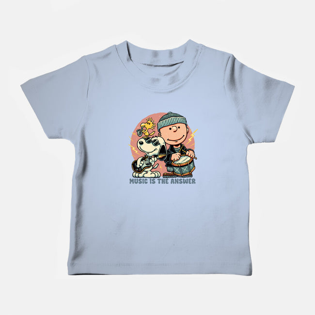 Music Is The Answer-Baby-Basic-Tee-glitchygorilla