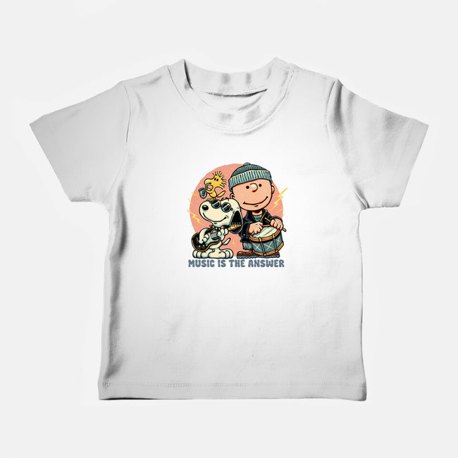 Music Is The Answer-Baby-Basic-Tee-glitchygorilla