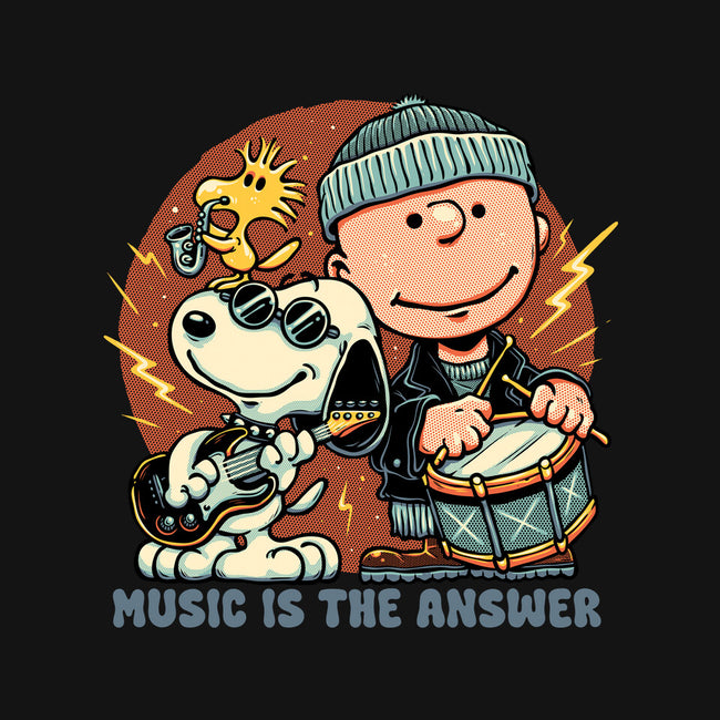 Music Is The Answer-None-Adjustable Tote-Bag-glitchygorilla