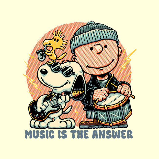 Music Is The Answer-None-Adjustable Tote-Bag-glitchygorilla