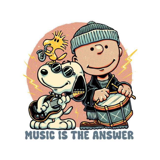 Music Is The Answer-None-Adjustable Tote-Bag-glitchygorilla