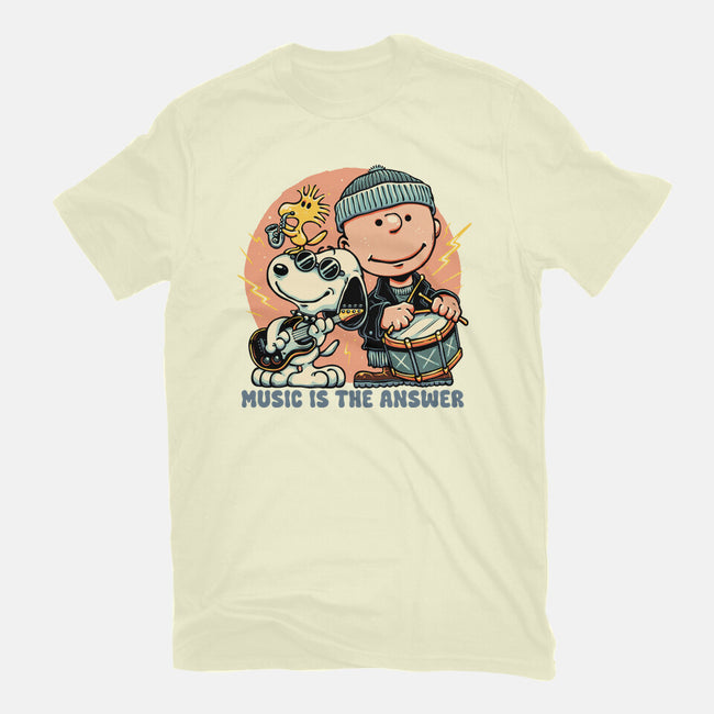 Music Is The Answer-Mens-Premium-Tee-glitchygorilla