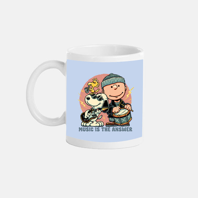 Music Is The Answer-None-Mug-Drinkware-glitchygorilla