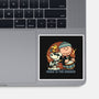 Music Is The Answer-None-Glossy-Sticker-glitchygorilla