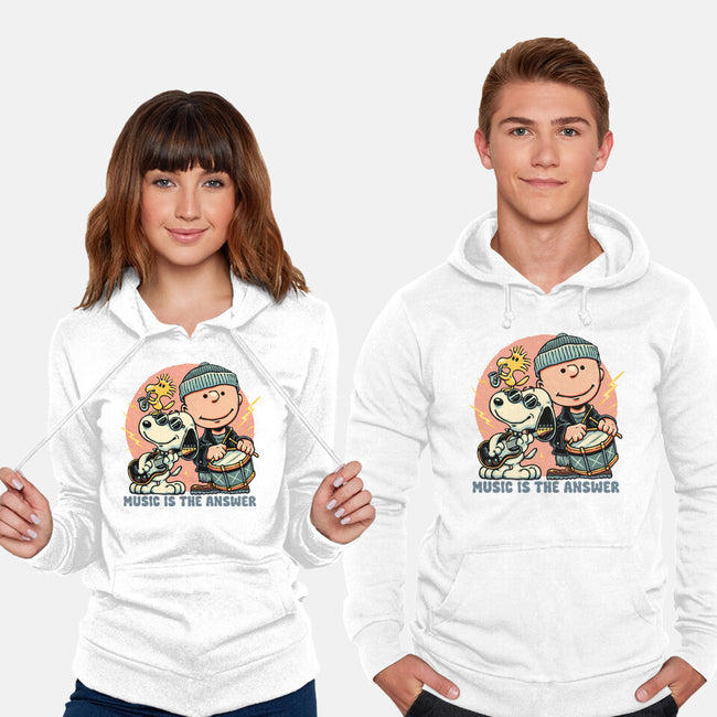 Music Is The Answer-Unisex-Pullover-Sweatshirt-glitchygorilla