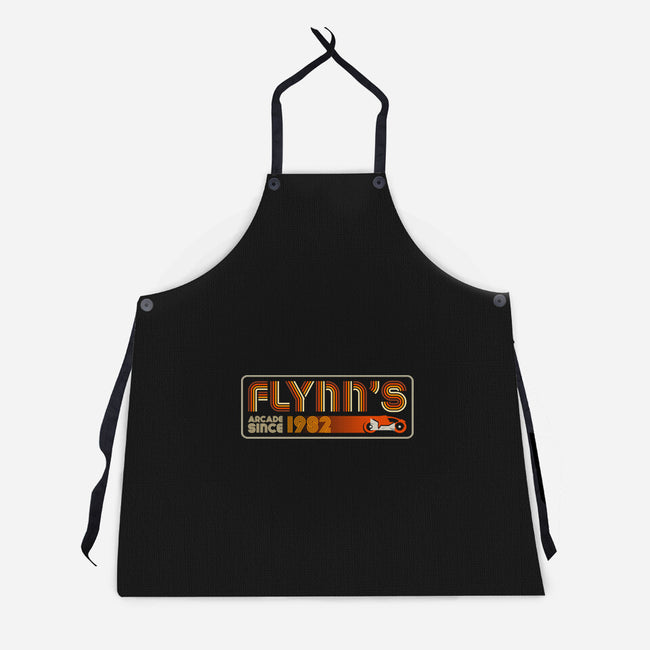 Retro Flynn's 1982-Unisex-Kitchen-Apron-DrMonekers
